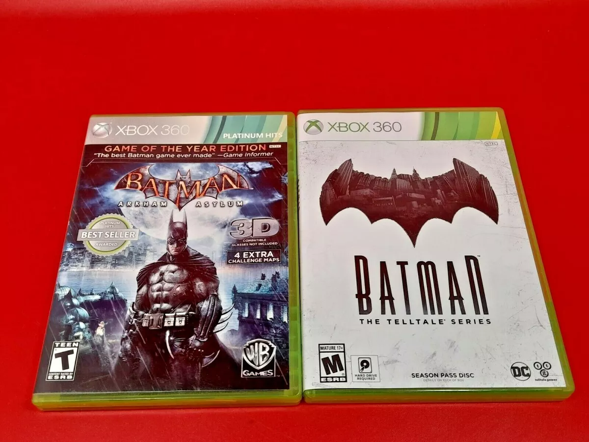 Batman Lot of 3: Arkham Asylum & Arkham City & Telltale Series (Xbox360)