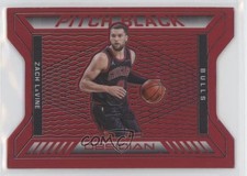 2020-21 Panini Obsidian Pitch Black Electric Etch Red Flood Zach LaVine #15 10j9