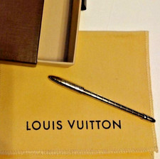 LOUIS VUITTON Ballpoint Pen Stylo Agenda GM Twist Silver