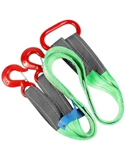 Two Leg Bridle Web Sling 4.9ft 8818lb Polyester Lifting Rigging Heavy Duty Hitch
