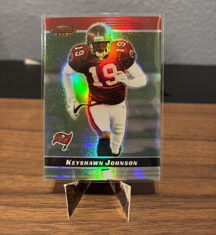 Topps 2000 Bowman's Best Keyshawn Johnson #34 Tampa Bay Buccaneers Hologram