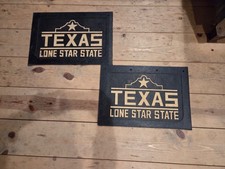 Rare Vintage Embossed Texas Mud Flaps Lone Star State Nos 20 X 14 Great Cond
