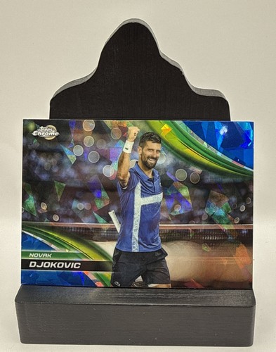 Novak Djokovic #100 2025 Topps Chrome Sapphire card