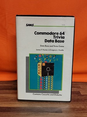 Rare HTF  Vtg Commodore 64 Trivia Data Base (Commodore 64/128) Complete CIB