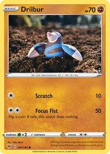 DRILBUR 091/185 COMMON VIVID VOLTAGE POKEMON MP
