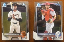 2025 Bowman Chrome Prospects BCP 153 to BCP 250 You Pick Complete Your Set