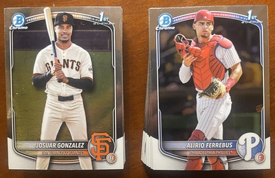 #ad 2025 Bowman Chrome Prospects BCP 153 to BCP 250 You Pick Complete Your Set $0.99