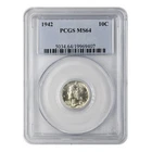 1942 Mercury Dime PCGS MS-64