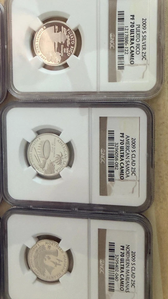 2009-S Complete US Islands & Territories Quarter Proofs 6 x NGC PR70 Ultra Cameo - Image 2 of 4
