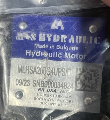#ad MS Hydraulic Motor MLHS 200 MLHSA200G4UPS D Brand New $175.00
