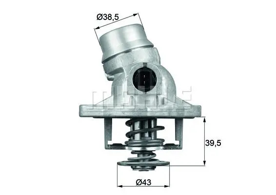 Termostato TM 12 105 MAHLE per BMW LAND ROVER - Immagine 3