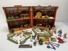 ♠️ PLAYMOBIL - Ferme Transportable 4142 Avec Divers Animaux - Personnages ♠️