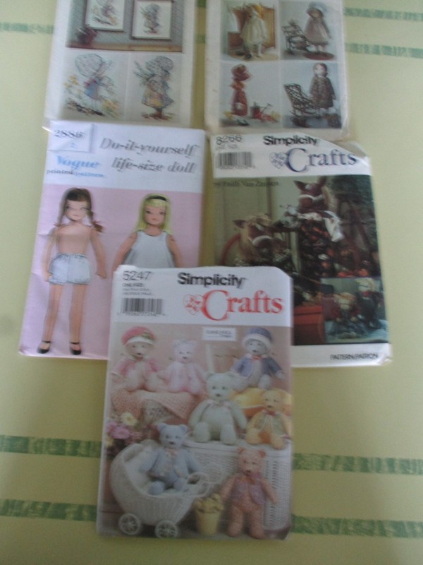 Vintage Toy Stuffed Animal Sewing Patterns Holly Hobbie, Bears, Horses, Doll