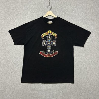 Vintage Guns N' Roses Shirt Mens XL Black Appetite For Destruction Hanes