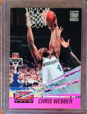 Chris Webber 1993-94 Topps Stadium Club Beam Team #21 Rookie Card RC. rookie card picture