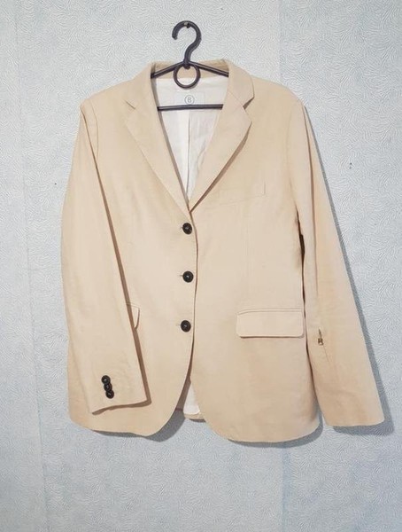 Women Bogner Blazer White Cotton 40 / L / 48