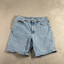 Vintage Lee Denim Shorts Men's 37" 90s Light Wash