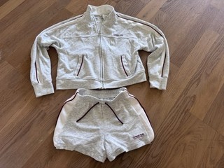 Estupendo conjunto deportivo de sudaderas y shorts para niña Zara 131 134 Buen estado