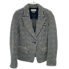 Isabel Marant Etoile Houndstooth Tailored Jacket Black White Size Not Specified
