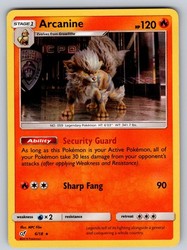 Arcanine 6/18 Detective Pikachu Holo Rare