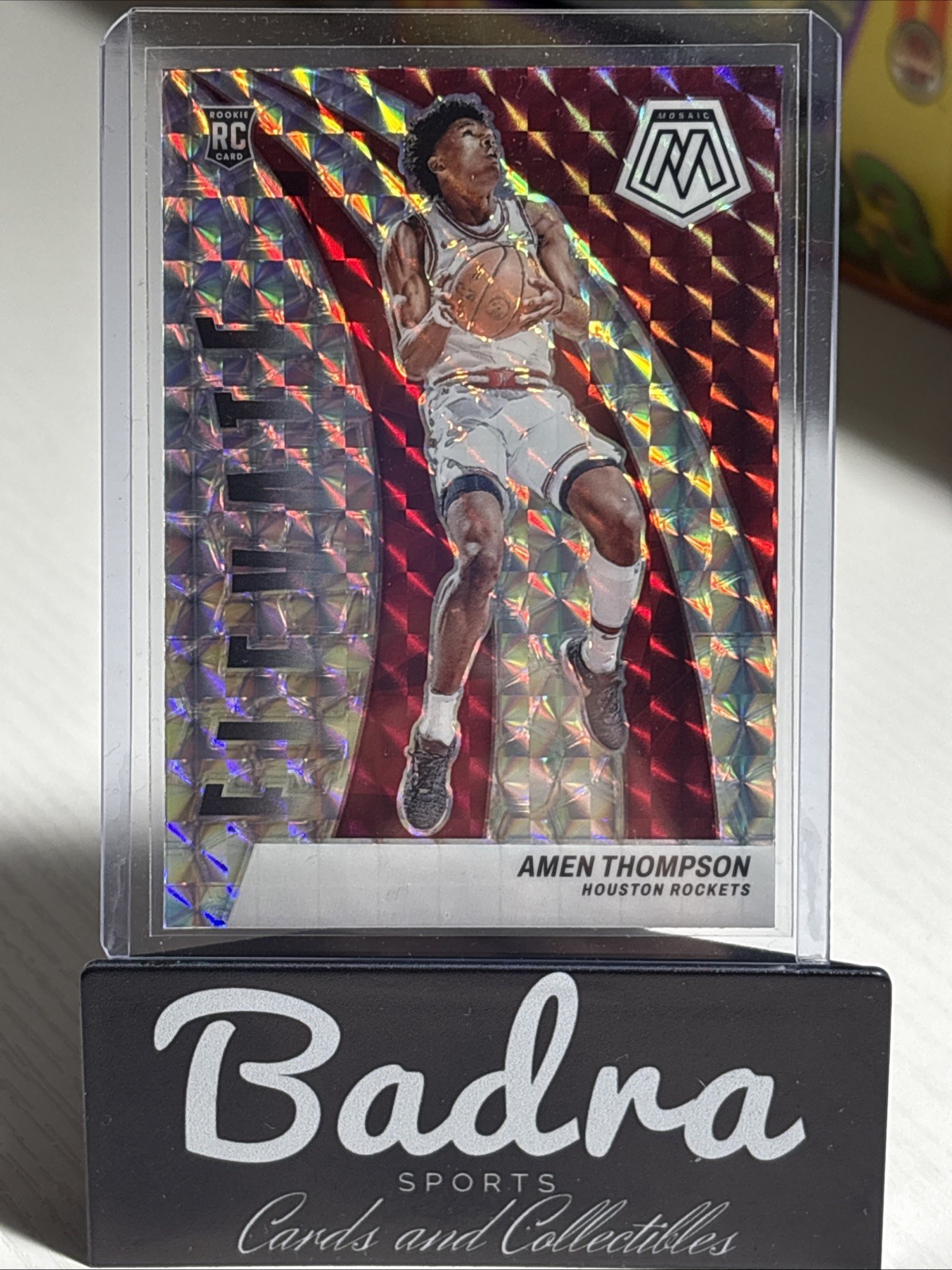 2023-24 Panini Mosaic #13 Amen Thompson (RC) Elevate - Mosaic Prizm 🔥