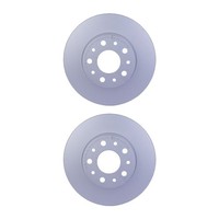 2 Bremsscheiben Voll Ø 59 Mm 10 Mm Hella Passend FüR U.A. Fiat Tipo