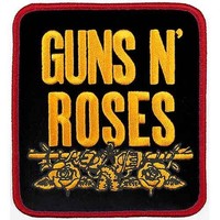 Guns N Roses Patch Stacked Schwarz Band Logo Nue Offiziell Size One Size