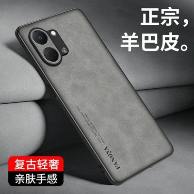 For Tecno Spark Go 3, Luxury Retro Leather Shockproof Rubber Back Case Cover