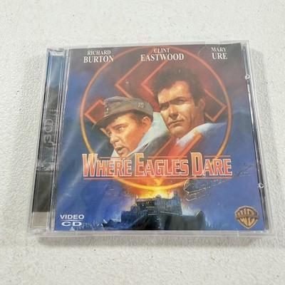 Where Eagles Dare (VCD, 2000) Video CD 3 CD Set Clint Eastwood NEW SEALED RARE
