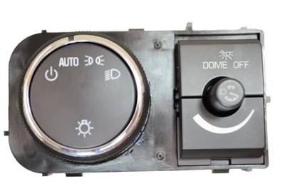  HLS-8827 - Headlight Switch, Instrument Panel Dimmer Switch, Chrome Trim - 