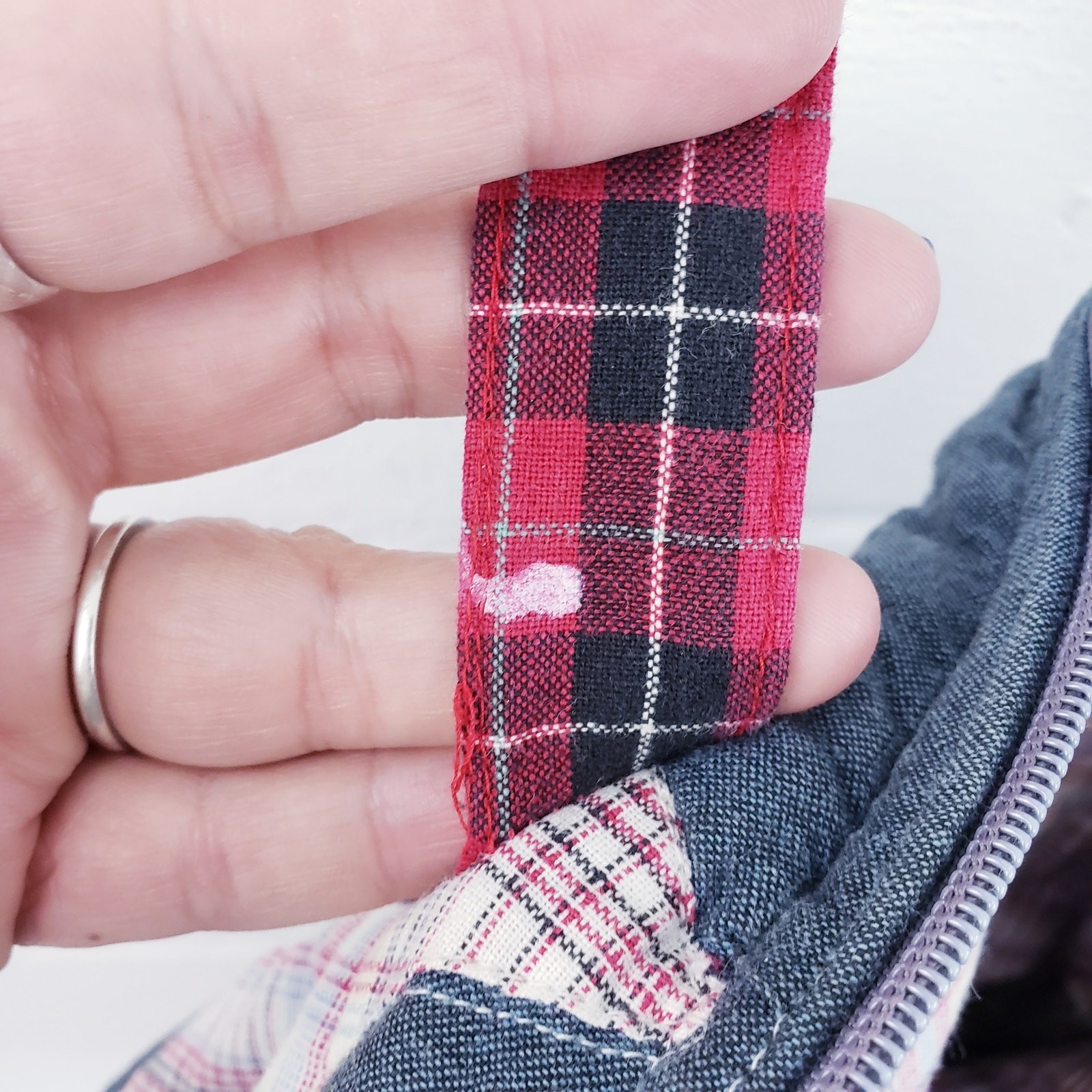 Patch Magic Patchwork Shoulder Bag Tote Handbag P… - image 11