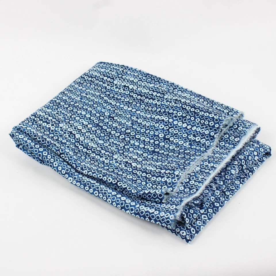 Tela japonesa estilo Shibori azul marino 2 yardas x 59" W Foto 3 de 4