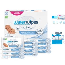 Unscented  Hypoallergenic Sensitive Baby Wipes - 720 Count for Delicate Skin