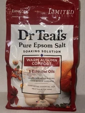 Dr. Teal's Warm Autumn Comfort Epsom Salt Soaking Solution Limited Edition 3lbs