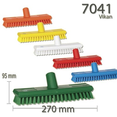 Vikan 7041 Deck Scrub Waterfed 270 mm sehr harte Borsten Reinigungsbürste