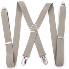 4 Clips 2.5CM Wide Men Suspenders Women Elastic Adjustable Adult Braces Suspende
