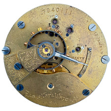 Antique 18s 1899 Elgin 15J Mechanical Hunter Pocket Watch Movement 141 USA Gilt