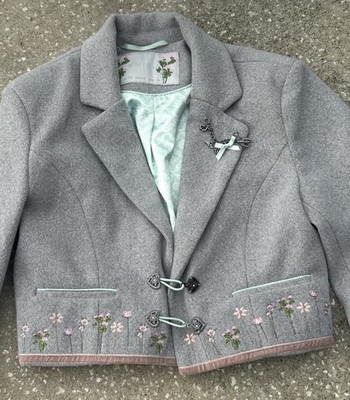 Amisu Nordic Feel Garden Fairy Cottage-core Embroidered Floral Ribbons Bows Sz 6