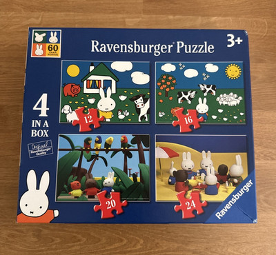 Ravensburger Miffy 60 Years 4 in 1 Puzzle Set 2015 HTF Rare Collectible