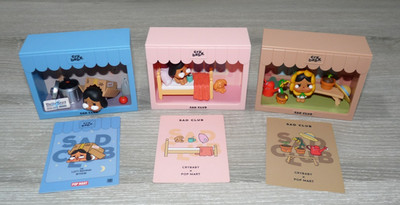 3 Authenic CRYBABY Sad Club Series Scene Sets Blind Box Confirmed Figure Toys