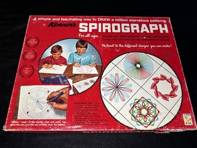 Vintage Spirograph #401 1967 + Superman Trace A Graph Emenee Lot