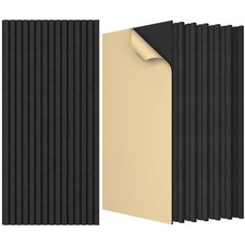 TONOR 8 Pack Large Acoustic Panels,47.2" X 23.6" X 0.35" 8 PCS, Black