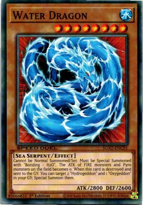 #ad #ad Water Dragon #SGX2 ENC01 Yugioh Lightly played 1st Edition $0.99