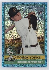2025 Topps Heritage Chrome Light Blue Sparkle Refractor Nick Yorke #80 13kt
