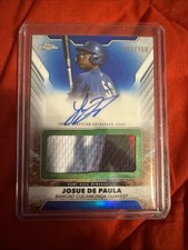 2025 Pro Debut - Jumbo Relic Autographs Josue De Paula Blue Refractor /150