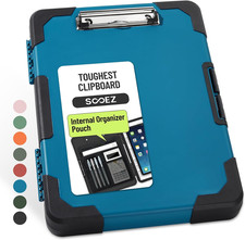 Heavy Duty Storage Clipboard 8 5x11 Letter A4 with Pen Pouch