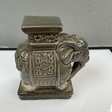 Small Elephant Ceramic Plant Stand / Ornament
