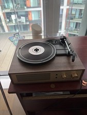 Crosley Turntable Record Player with Dust Cover Wood Finish Brown/Black
