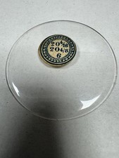 Vintage Unmarked Round Glass Pocket Watch Crystal 45.81mm 20 4/16 20 4/8 6 Clear