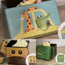 Hocker Kinder Zimmer Spielzeug Box Truhe Sitzhocker Spielzeugkiste Aufbewahrung